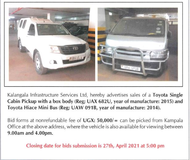 image for ADVERT: SALE OF TOYOTA SINGLE CABIN PICK AND TOYOTA HIACE MINI BUS